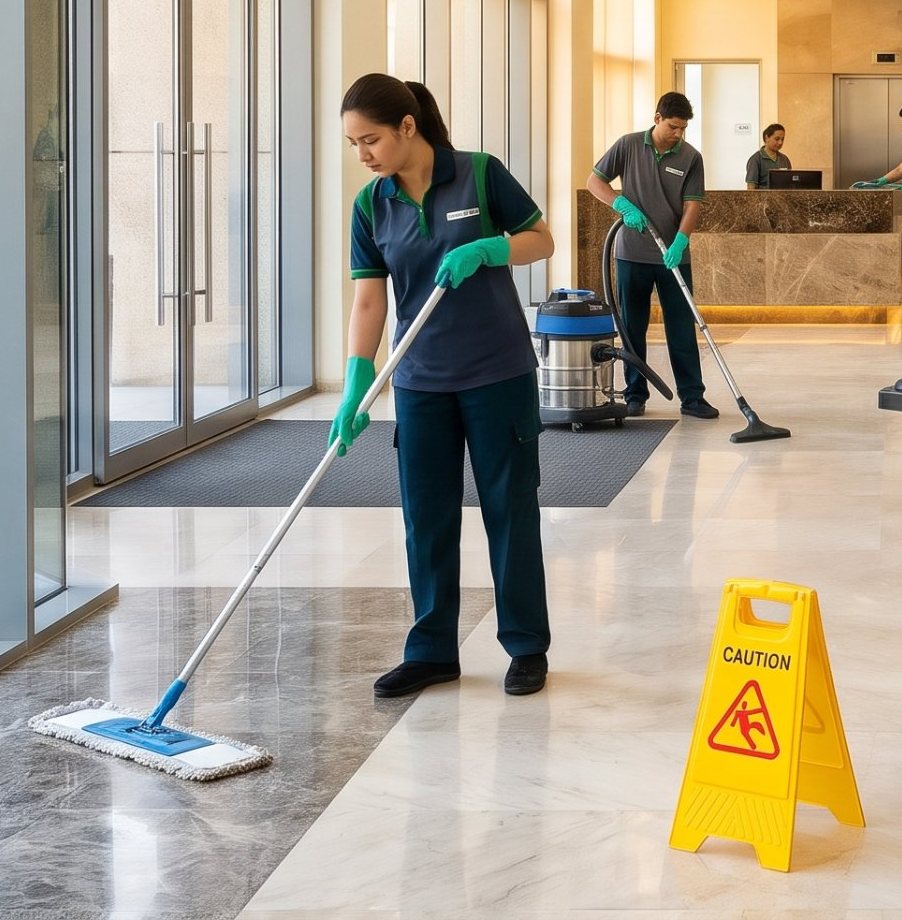 Floor cleaning & polishing