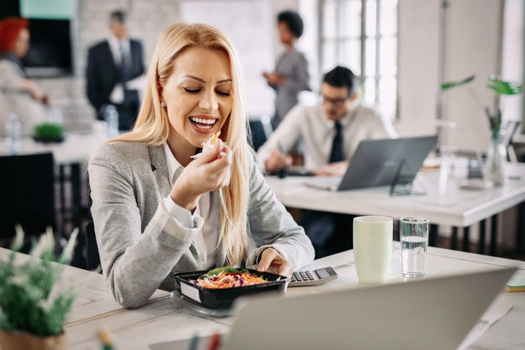 Healthy staff meals