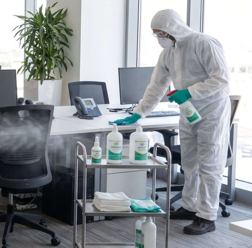Sanitizing surfaces and touch points